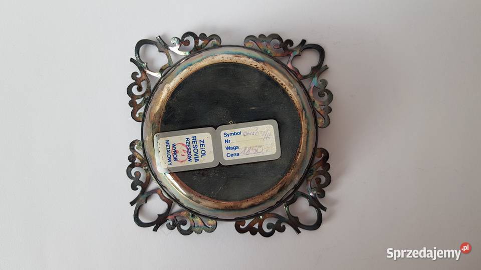 Platerowana popielniczka czarka Resovia Rzeszów Dąbrowa Górnicza