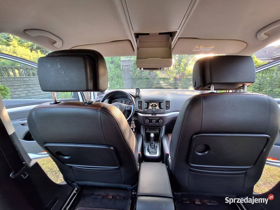 VW Sharan 20TDI 177 2015r Automat biały Murowana Goślina