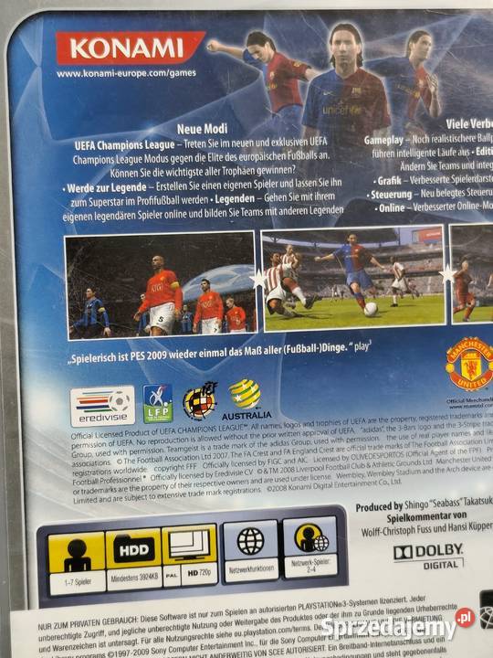 PlayStation 3 Pro Evolution Soccer 2009 PES2009 Poddębice