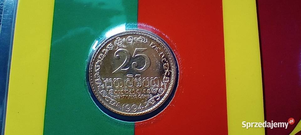 Stare monety Set 1991 1994 Sri Lanka kolor złota Lesko