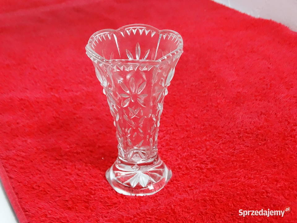 Niemiecki Wazon Vintage Sygnowany GERMANY Szkło Wazony Biłgoraj