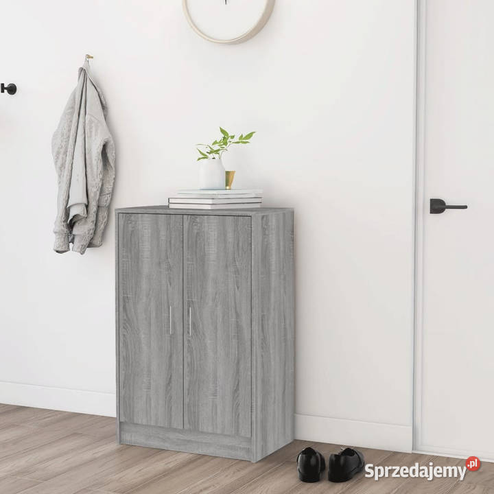Szafka na buty szary dąb sonoma 60x35x92