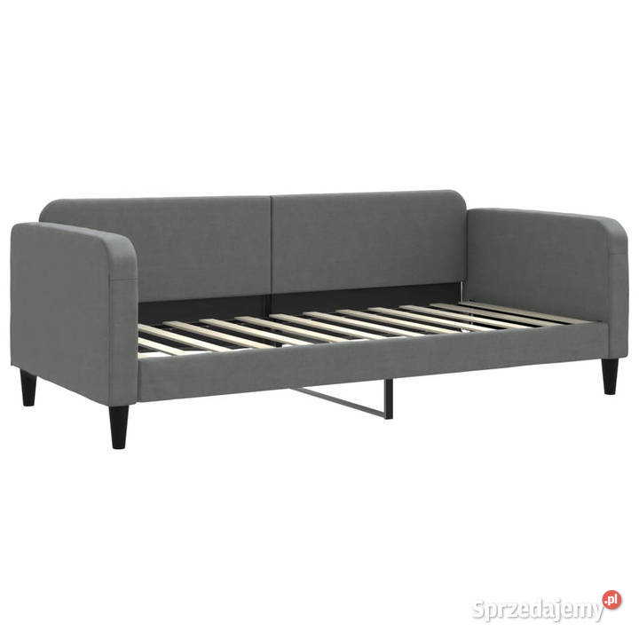 Sofa rozsuwana z szufladami ciemnoszara tkanina mazowieckie Warszawa