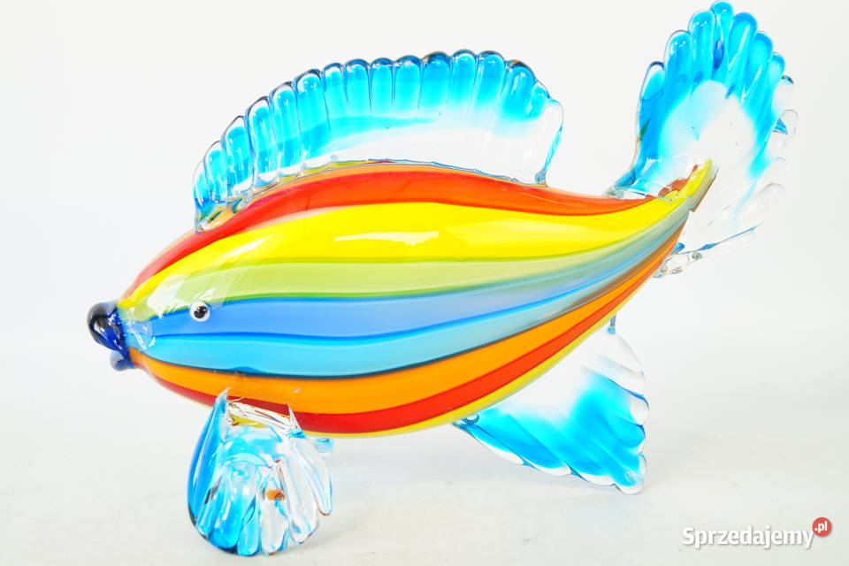 Figura Murano style RYBA rybka kolorowa Gizałki