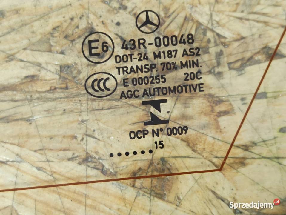 Szyba Karoseryjna Błotnik Prawy Tył Mercedes Pleszew sprzedam