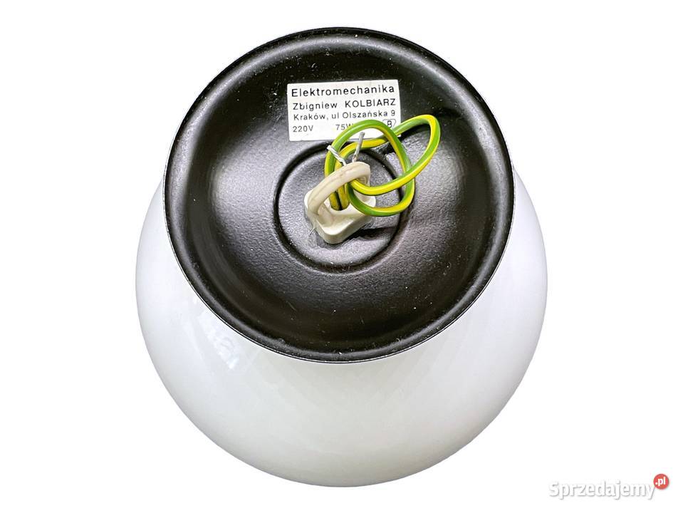 Mała biała lampa wisząca klosz Kraków