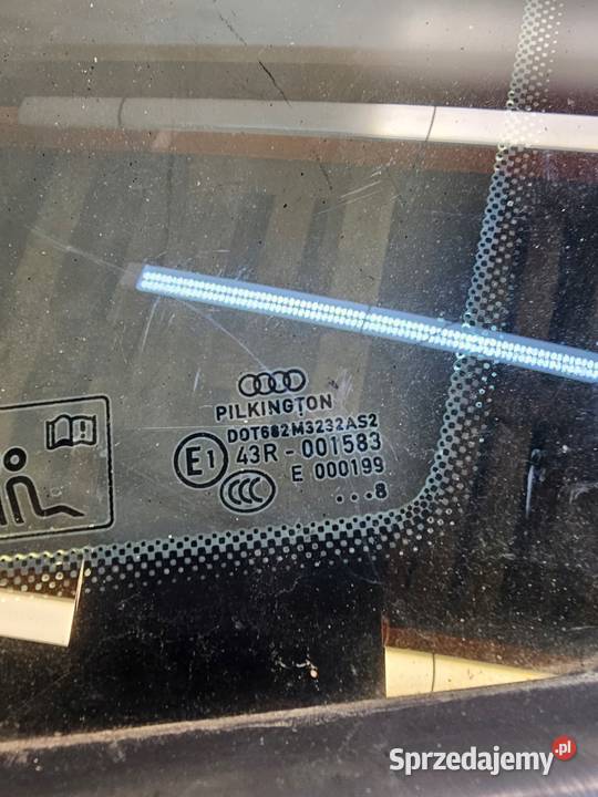 SZYBA KAROSERYJNA PRAWY TYŁ AUDI A3 8P 8P4 2008R
