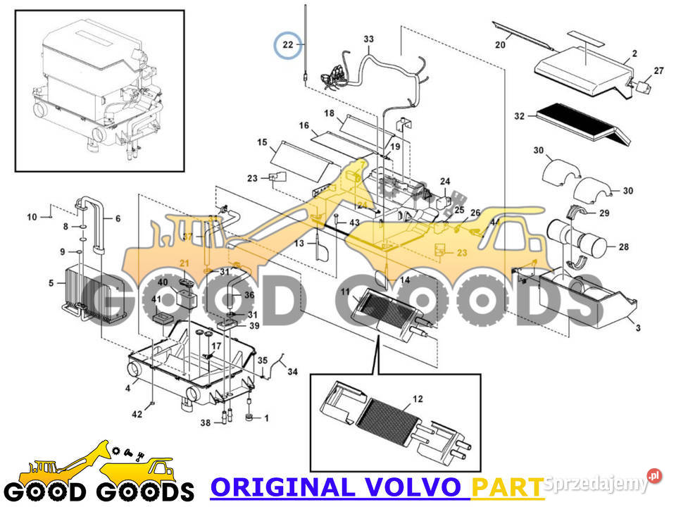 VOLVO CZUJNIK TEMPERATURY UKŁADU WENTYLACJ Władysławów