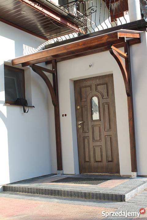 DASZEK DRZWI DREWNIANY POKRYTY POLIWĘGLANEM