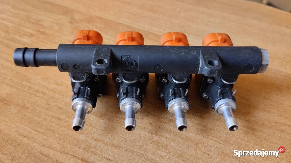 Wtryskiwacz gazowe LPG listwa pomaranczowe Czarzyzna