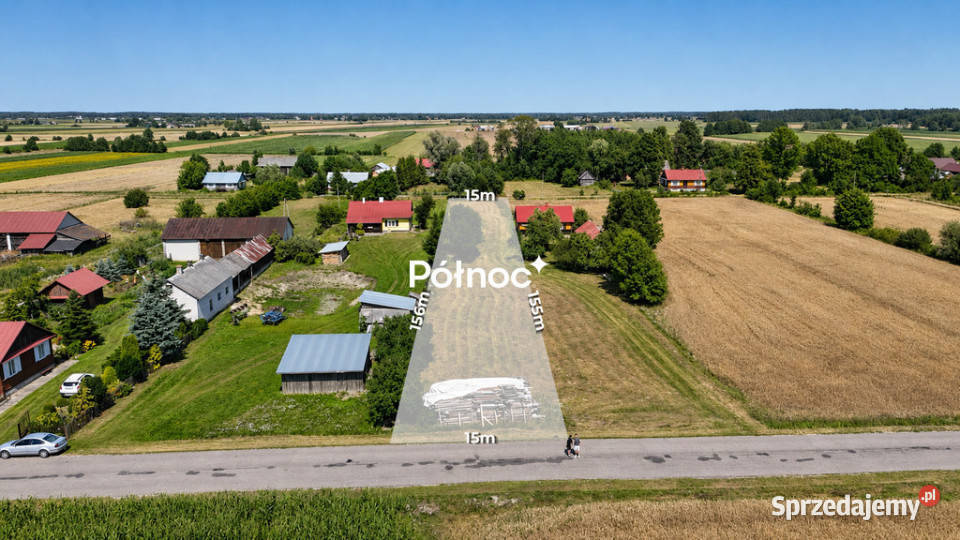 Działka budowlanorolna 2391 m Stasiówka 16m