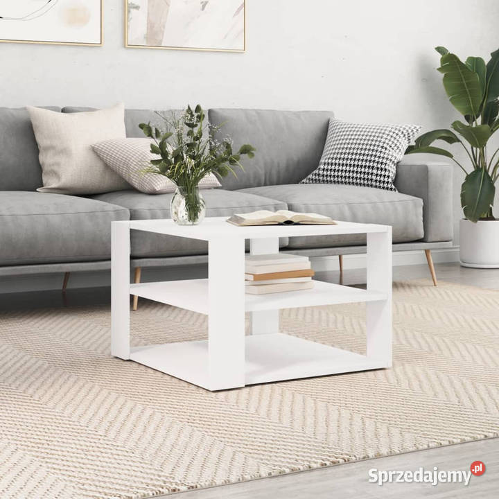 Stolik kawowy biały 595x595x40 materiał sprzedam