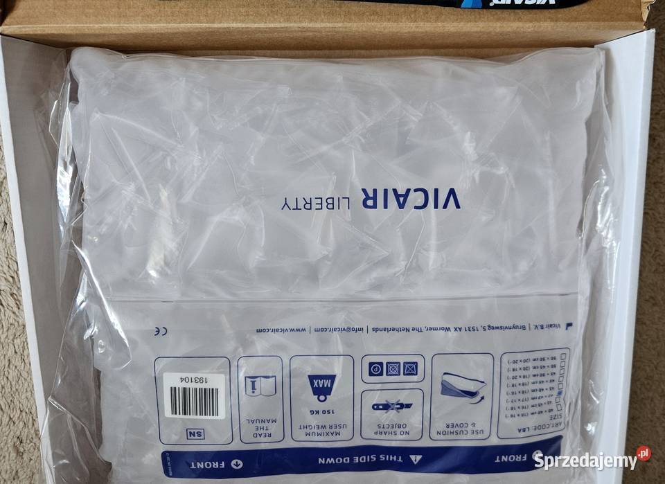 Poduszka VICAIR LIBERTY i pokrowiec