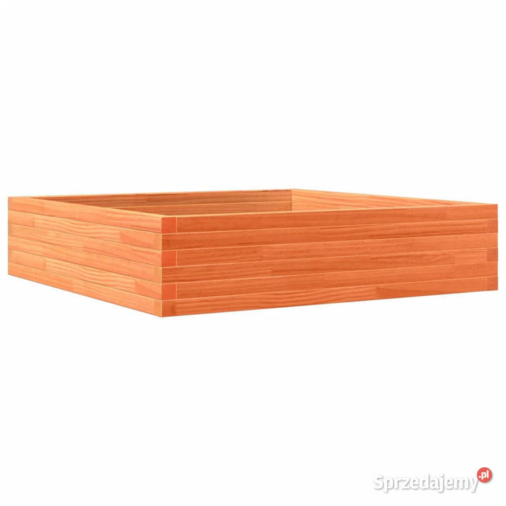 Donica ogrodowa woskowy brąz 100x100x23 drewno Ogród Warszawa sprzedam