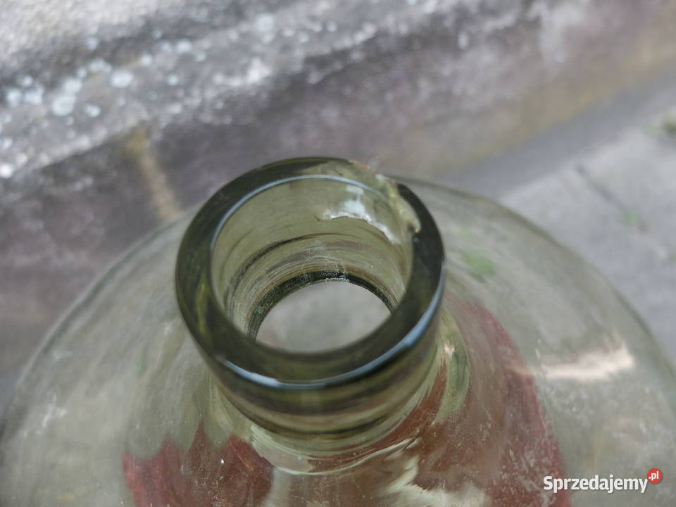 Duża butla do wina gąsior baniak do klarowania wielkopolskie Kościan