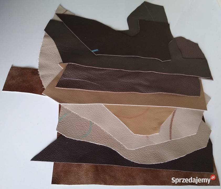 Skóra 255 g Licowa Włoska średnie i małe kawałki sprzedam