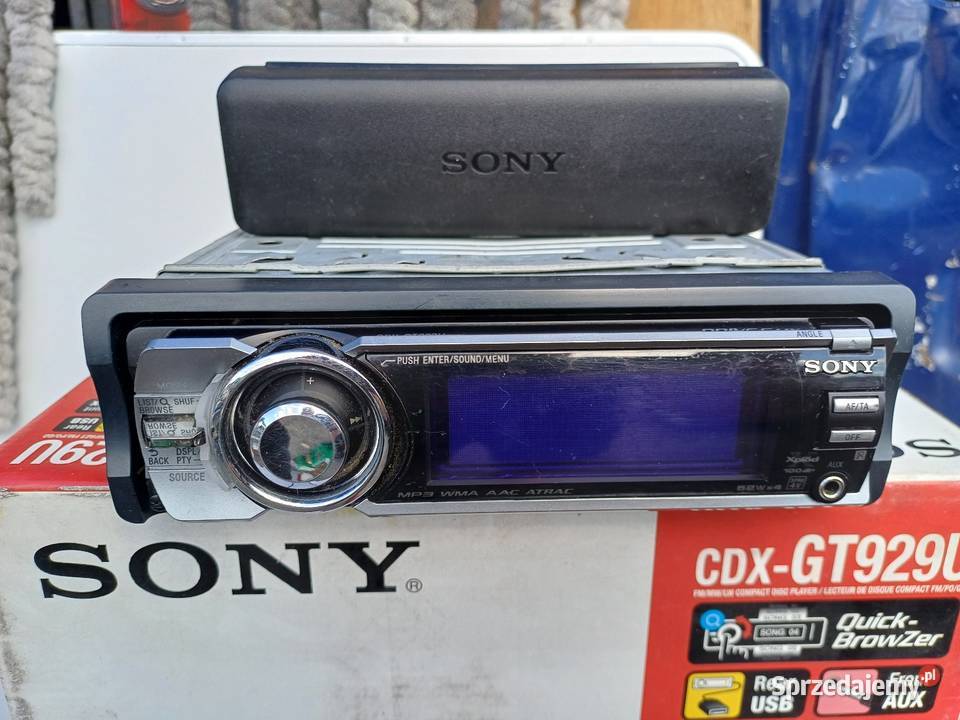 Radio SONY CDX GT929U animacje winda 52x4 MP3 Radioodtwarzacze Radioodtwarzacze Lubin