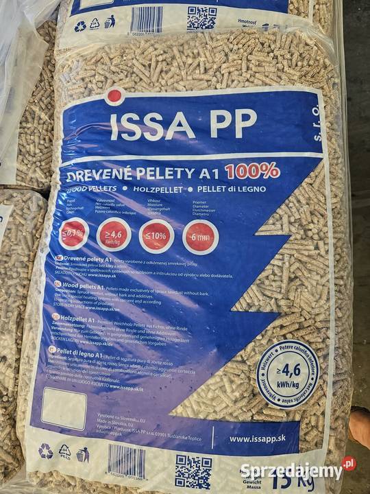 Pellet drzewny ISSA PP A1 100 certyfikowany śląskie Turów