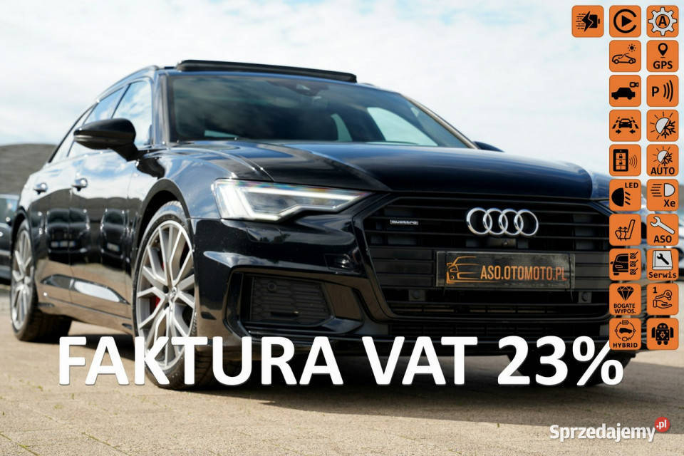 Audi A6 SLINE skóra FUL LED kamery 360 grzane 1984cm3 A6 Otmuchów