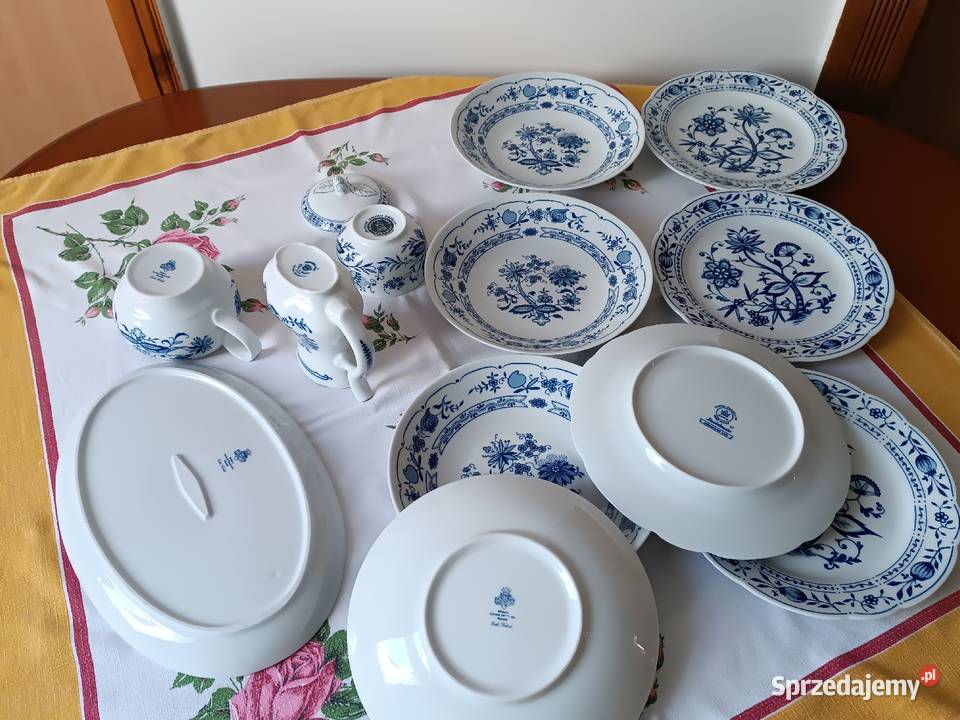 Porcelana na części wzory cebulowe