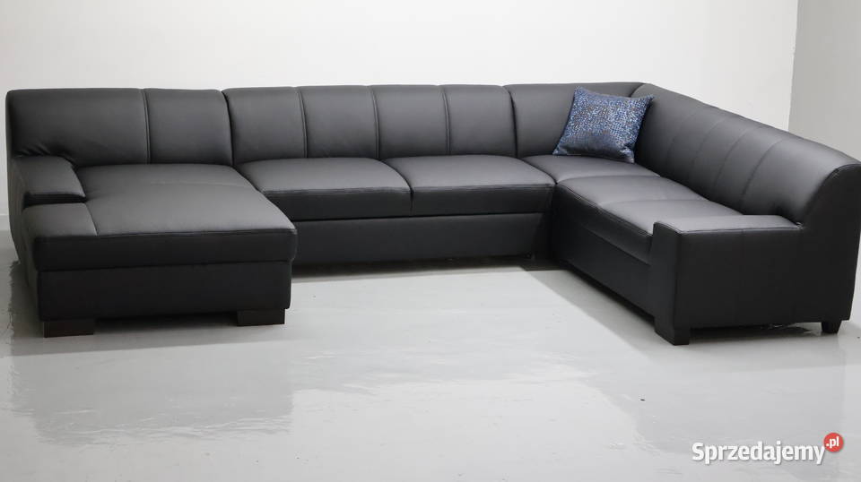 TSD nowy narożnik U funkcją spania czarna eko wielkopolskie Poznań