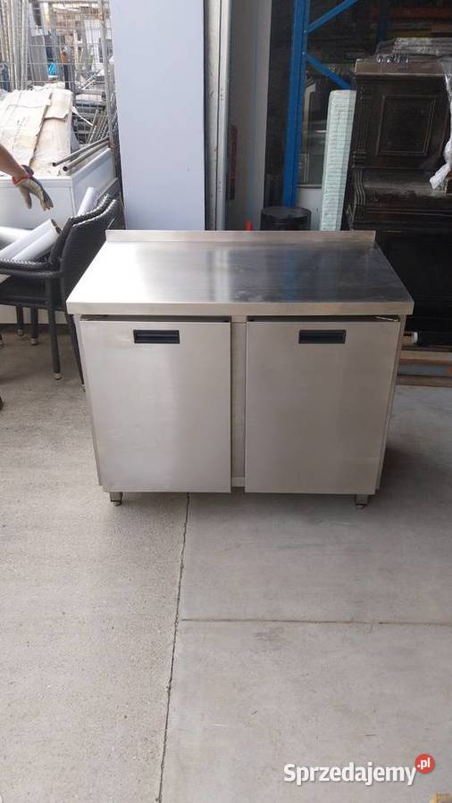 Stół roboczy ze stali nierdzewnej z szafką Kazuń Polski