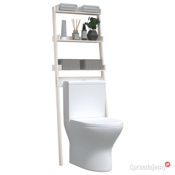 Półka łazienkowa biała 635x32x179 lite drewno Warszawa sprzedam