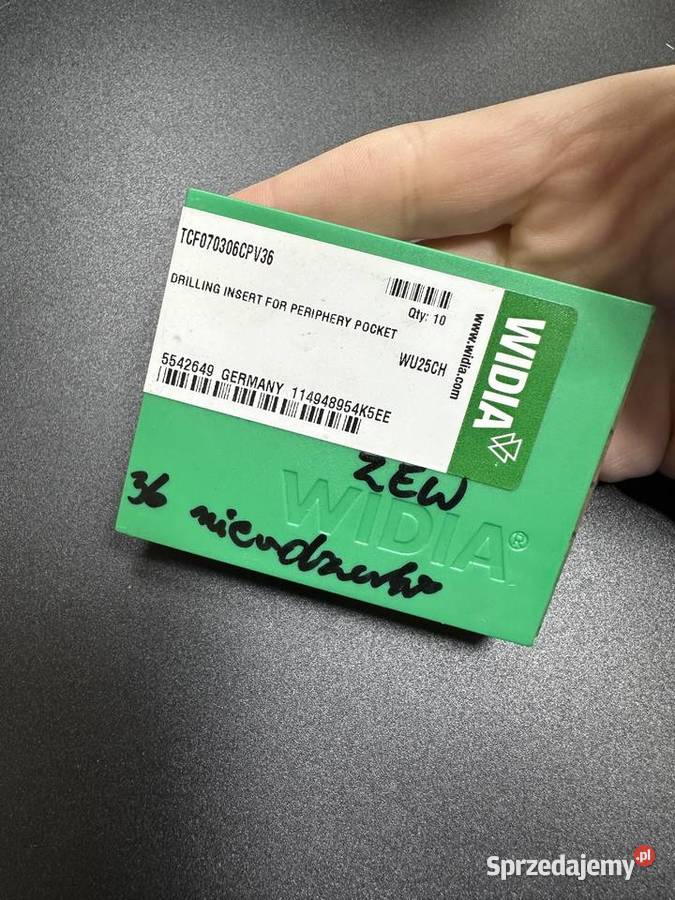 PŁYTKI SKRAWAJĄCE WIDIA TCF070306CPV36 Pozostałe Częstochowa