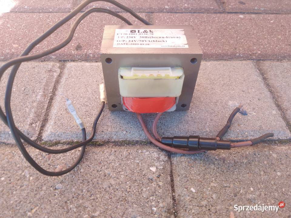 Transformator jednofazowy 230 V 24 V 70 VA Lębork