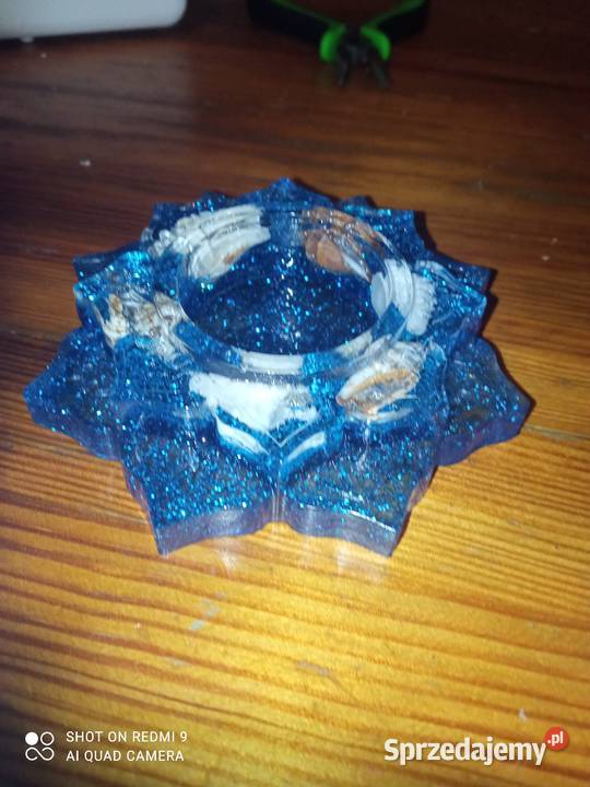 Świeczniki z żywicy Rękodzieło łódzkie Łódź