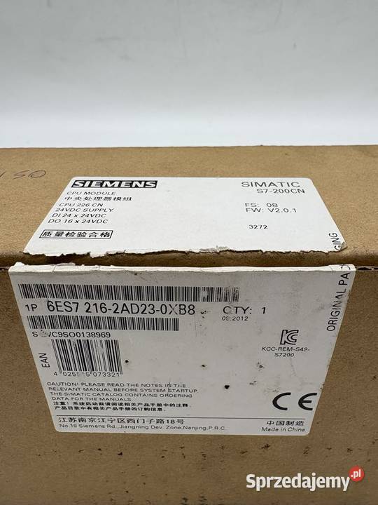 Siemens 6ES7 2162AD230XB8 CPU Unit Warszawa