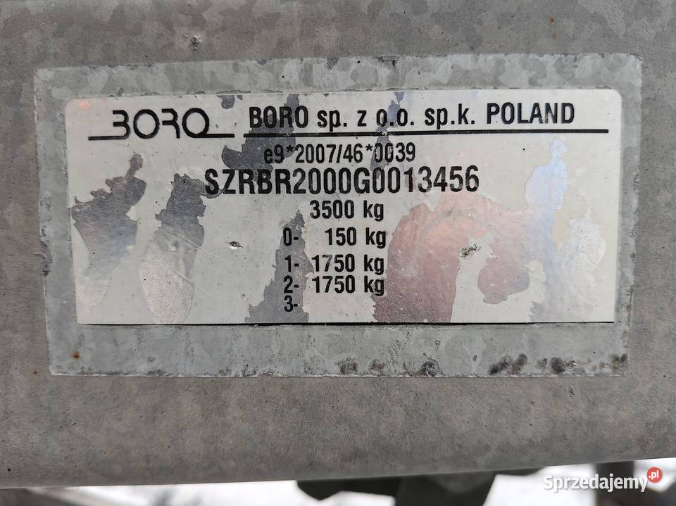 LAWETA BORO 16R85m3500 DMCALKONOWE OPONY R14MAŁO