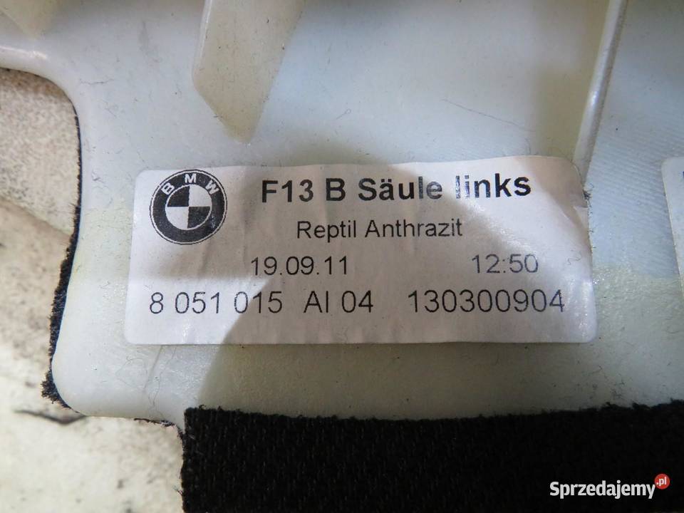 OSŁONA SŁUPKA LEWA BMW 6 F12 F13 MPAKIET