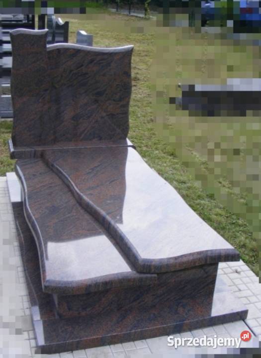 Nagrobek granitowy brąz opolskie