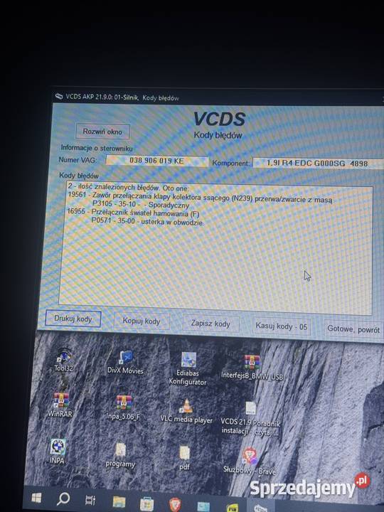 kasowanie błędów itd vcds vag inpa bmw Jasień sprzedam