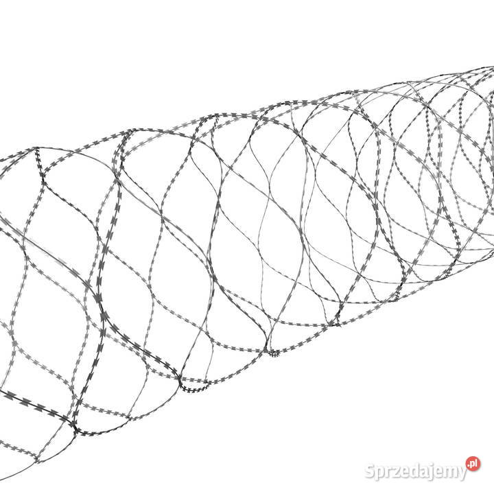 Zasieki concertina 980 mm 54 zwoje 5 złączek Szczecin