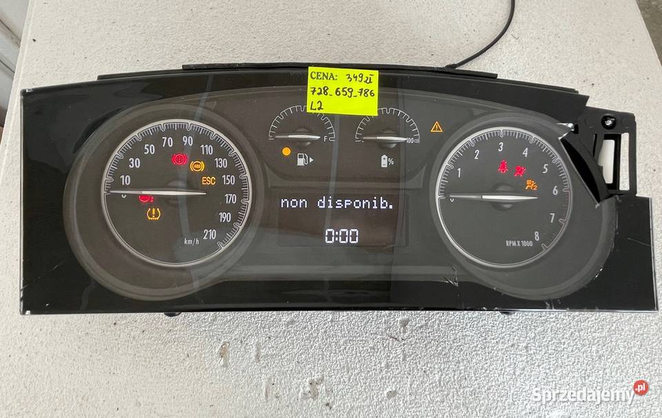 LICZNIK ZEGARY VDO LANCIA YPSILON BENZYNA LPG Wyposażenie wnętrza mazowieckie Warszawa