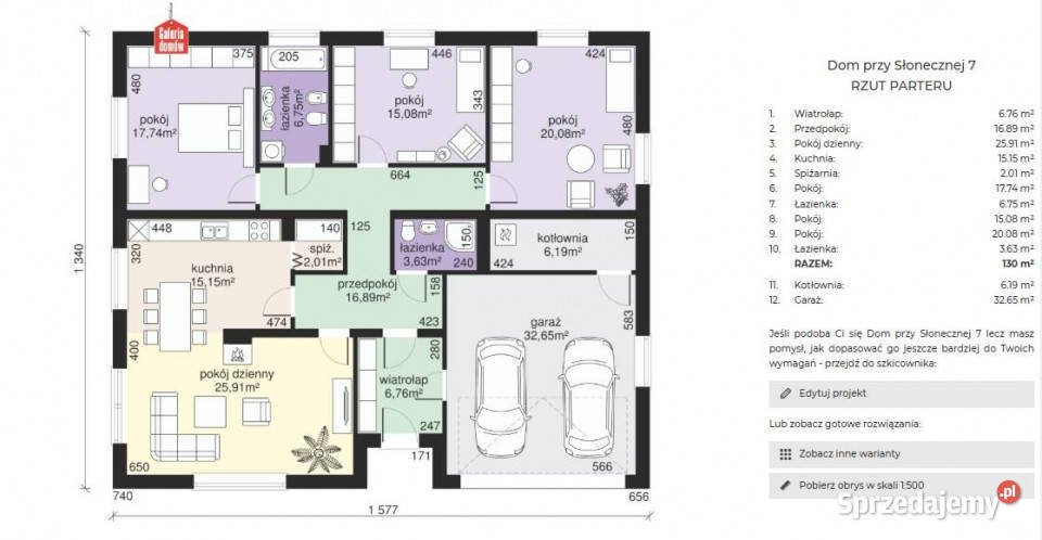 Dom wolnostojący Borek 130m2