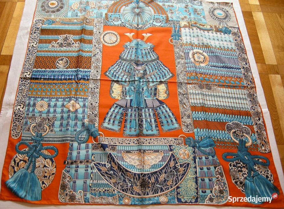 Hermes Paris apaszka twill silk 8989 orange Pozostałe Kolonia Piaski