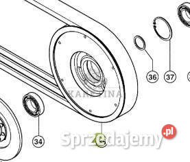 Claas Lexion 570 Koło Pasowe Napędu CZĘŚCI wielkopolskie