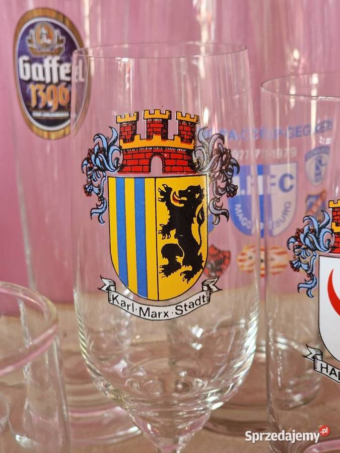 Szklanki do piwa Niemcy Solec nad Wisłą sprzedam