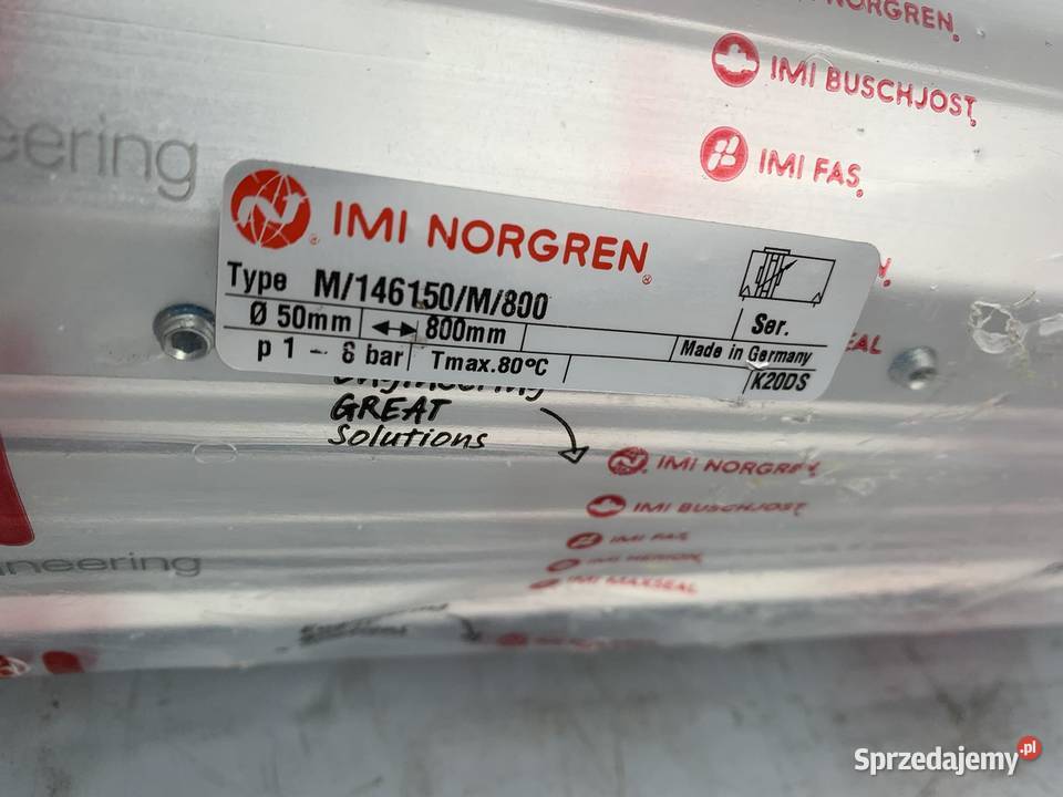 IMI Norgren M146150M800 Rodless cylinder Pozostałe Warszawa
