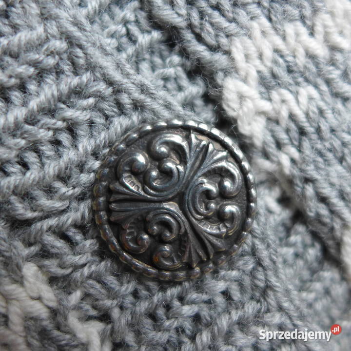 HANDMADE wełniany sweter ręcznie robiony długi sprzedam