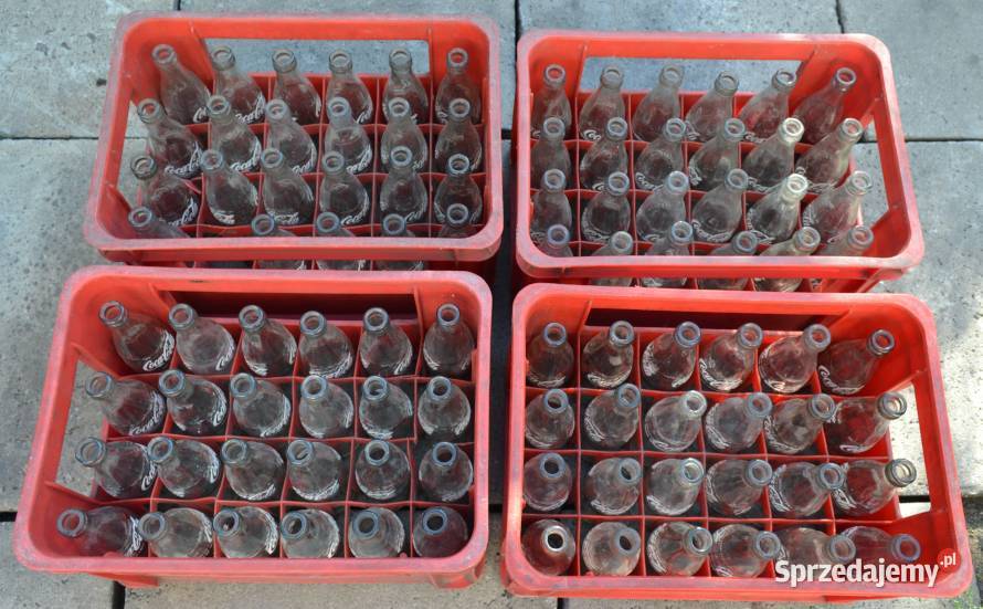 Oryginalne butelki colacoli 1l 025l skrzynki PRL Katowice