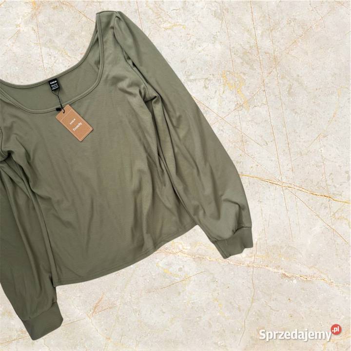 Top prążkowany khaki Shein L Kielce