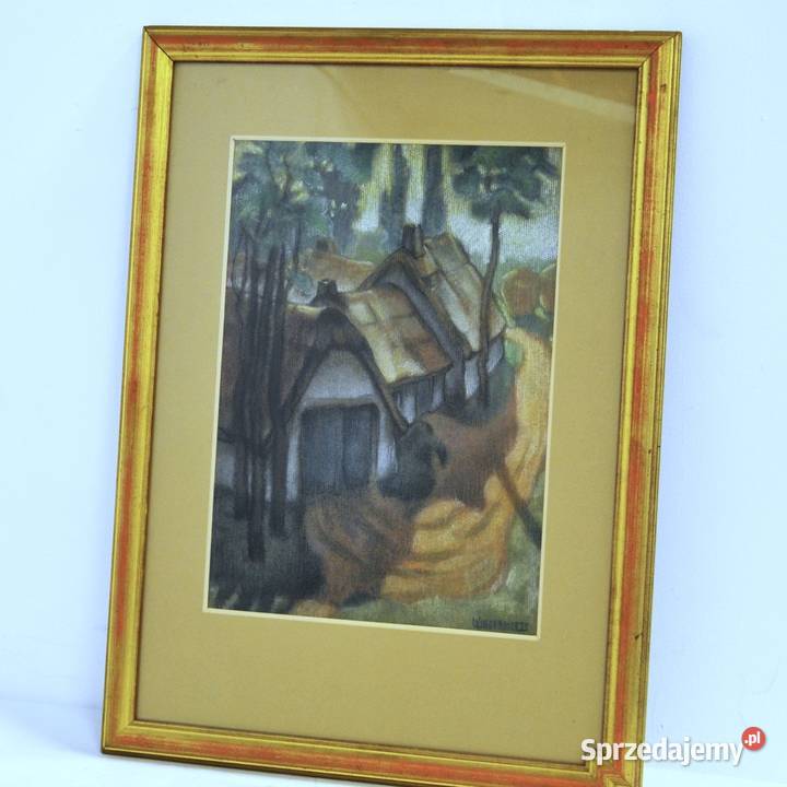 Pastel na kartonie Leo Vingerhoets Belgia poł