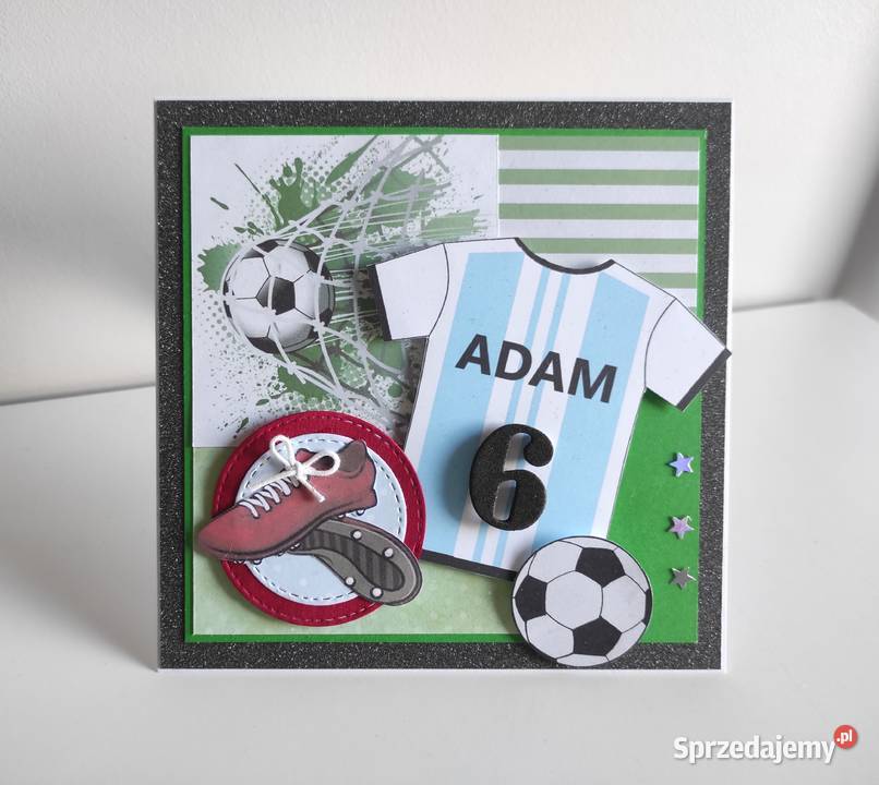 Personalizowana kartka ręcznie robiona na Łódź