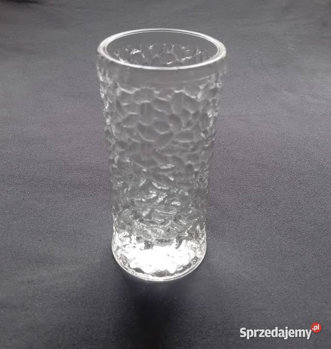 Wazonik szklanka barmańska szkło mrożone Bohemia Koźminek sprzedam