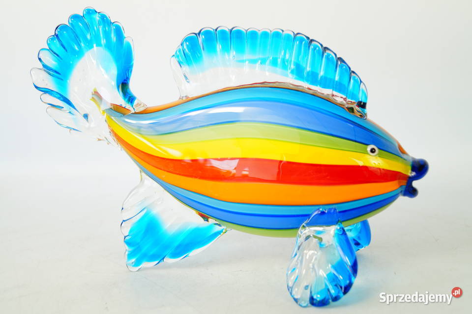 Figura Murano style RYBA rybka kolorowa Gizałki