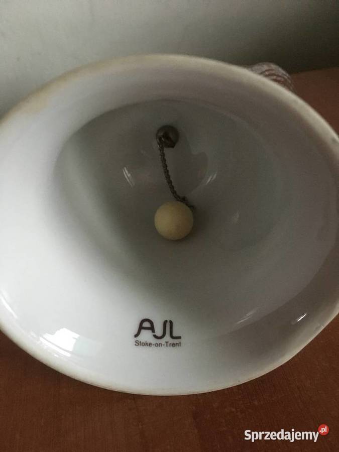 Karol i Daian pamiątkowy dzwonek ślubny Porcelana i szkło Pruszcz Gdański